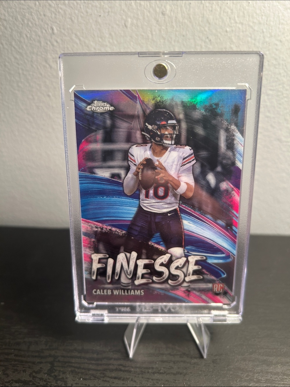 Topps Chrome 'Finesse' Caleb Williams Rookie Card - Refractor Chicago Bears NFL